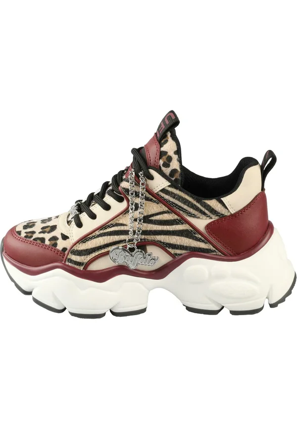 BINARY GLAM - Sneaker high - red cream leo