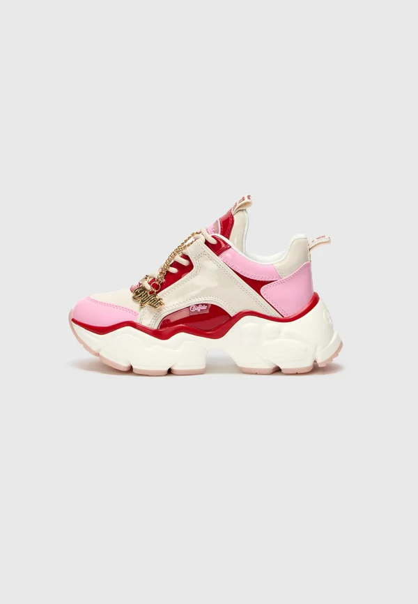 BINARY GLAM - Sneaker low - red/pink/cream
