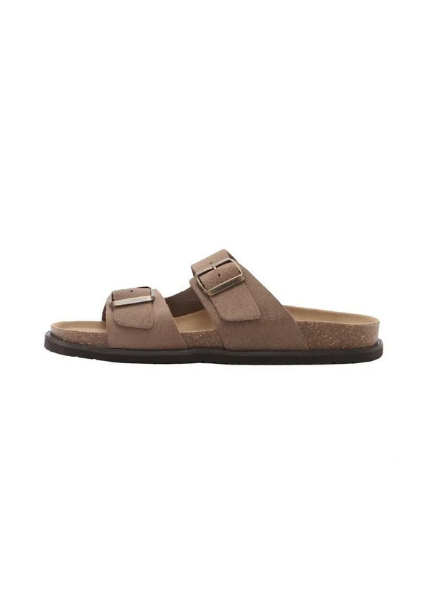 BIO - Pantolette flach - medium brown