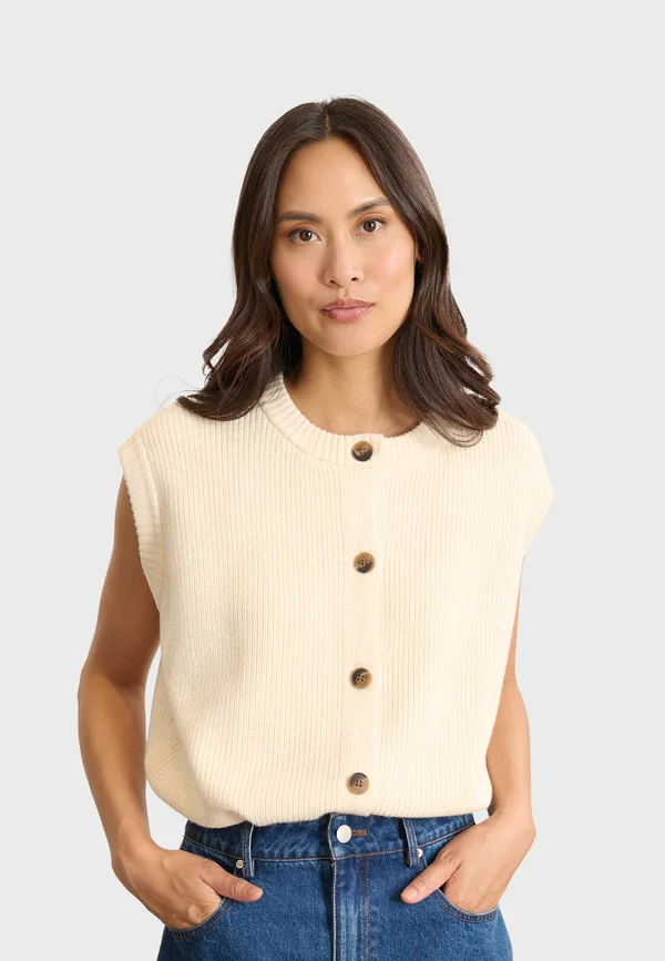 BISOU - Strickjacke - off white