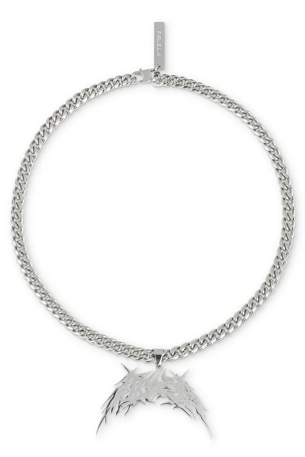 BLADE CHAIN UNISEX - Halskette - silver-coloured