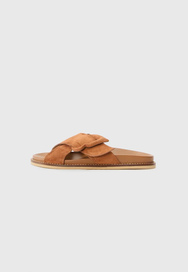 BLAIR SLIDE - Pantolette flach - caramello