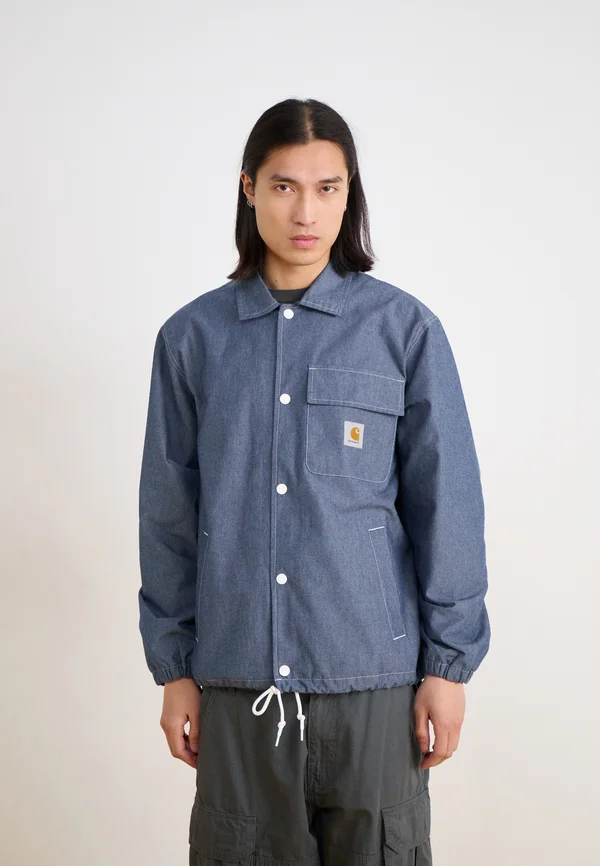 BLAKE COACH JACKET - Jeansjacke - blue rinsed