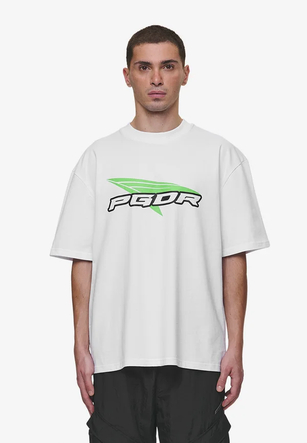 BLAMOR OVERSIZED TEE - T-Shirt print - white