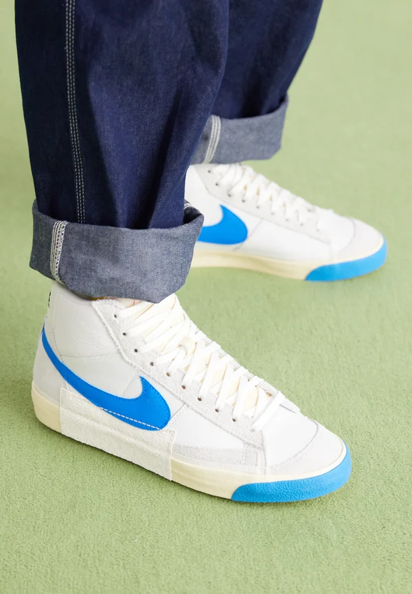 BLAZER MID 77 PRO CLUB - Sneaker high - white/photo blue/beach/sail/team orange