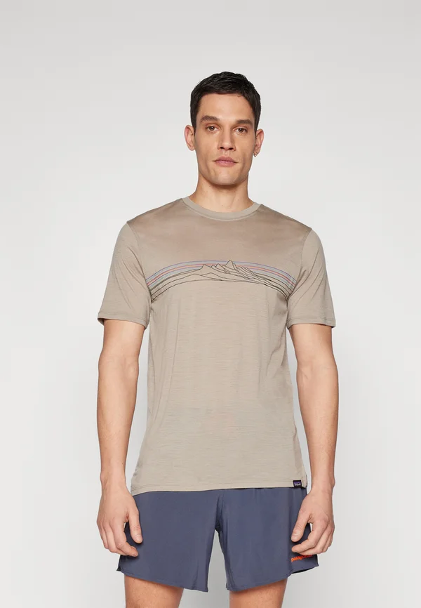 BLEND GRAPHIC - Sport T-Shirt - seabird grey