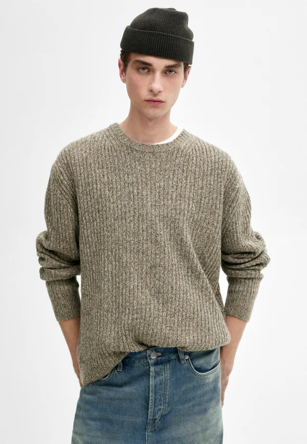 BLEND MOULINÉ - Strickpullover - brown