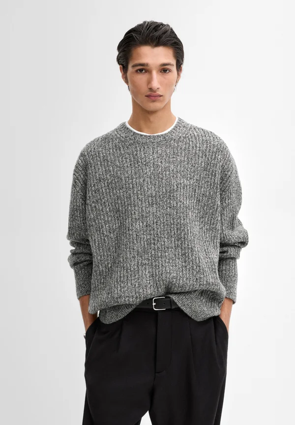 BLEND MOULINÉ - Strickpullover - grey