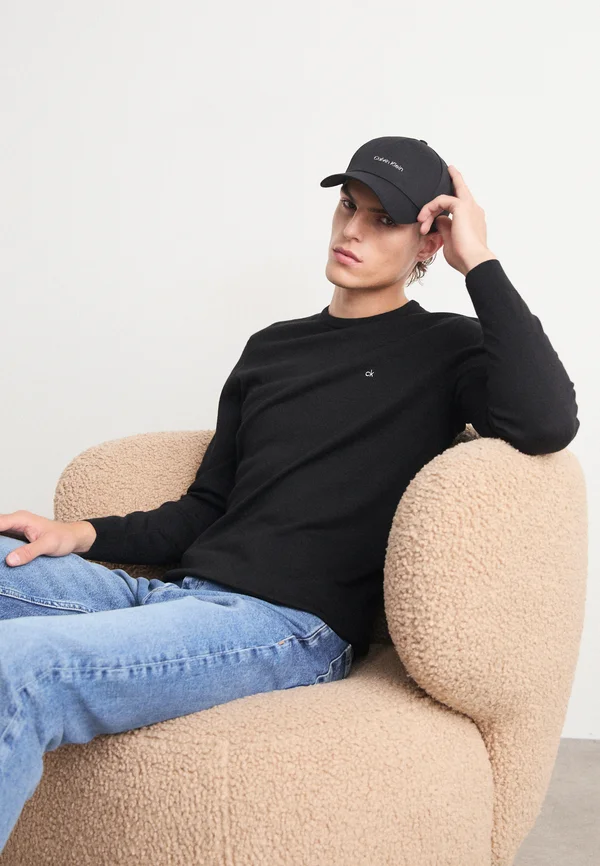 BLEND QUARTER ZIP - Strickpullover - black