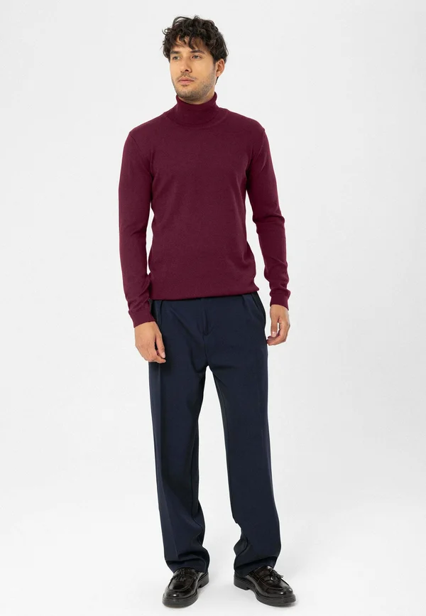 BLEND ROLL NECK - Strickpullover - damson