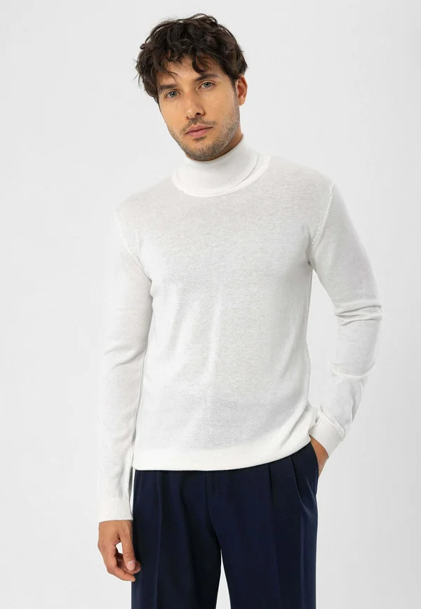 BLEND ROLL NECK - Strickpullover - ecru