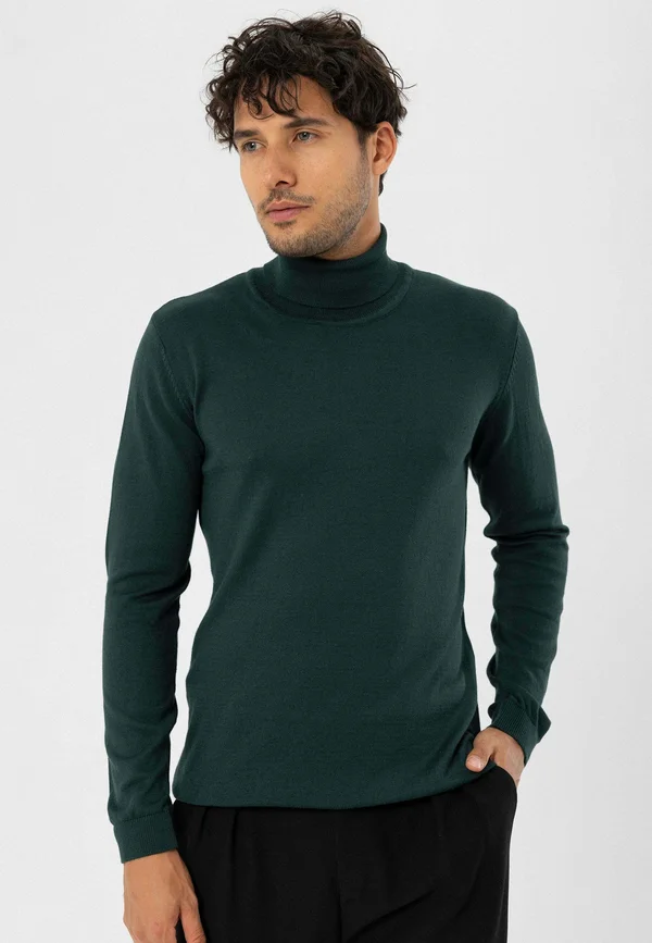 BLEND ROLL NECK - Strickpullover - green