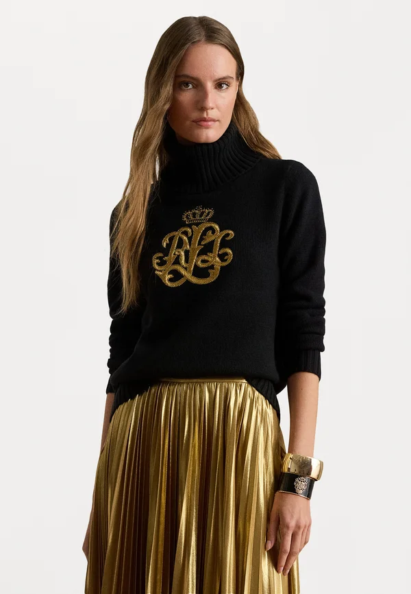 BLEND TURTLENECK - Strickpullover - black