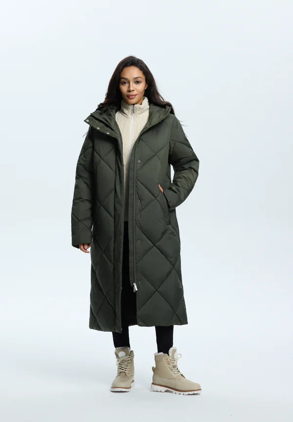 BLINKAN - Wintermantel - dunkel olivgrün