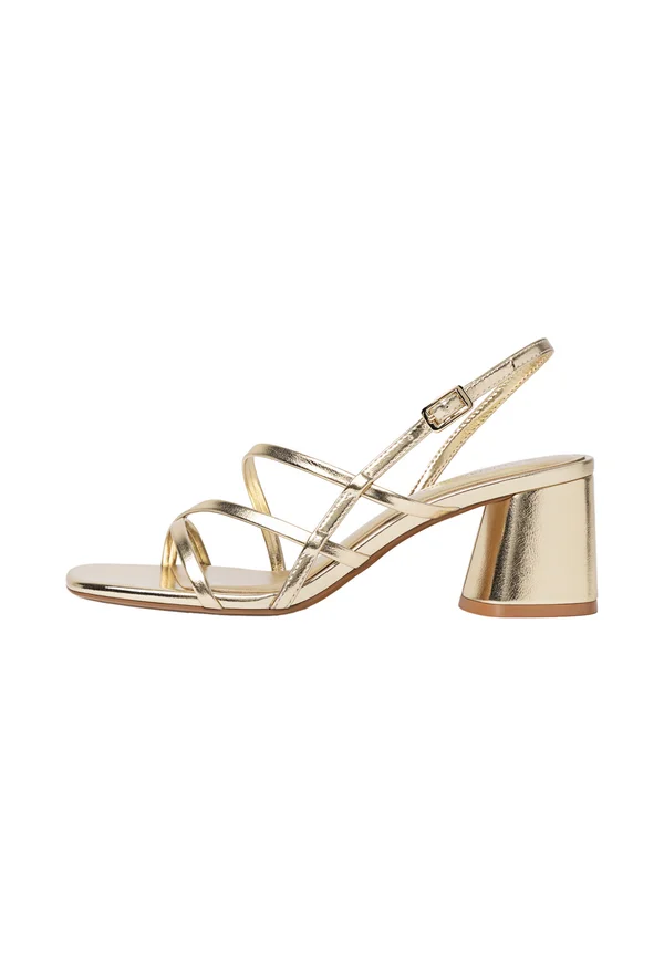 BLOCK - Riemensandalette - gold coloured
