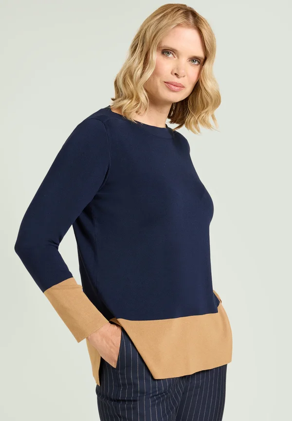 BLOCK - Strickpullover - blu