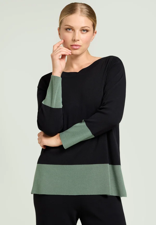 BLOCK - Strickpullover - nero