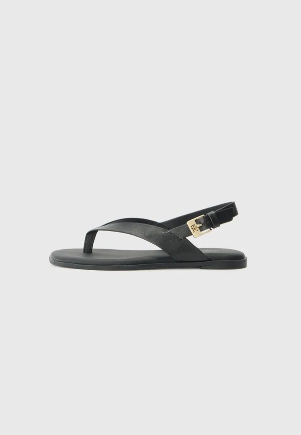 BLOCK THONG FLAT - Zehentrenner - black