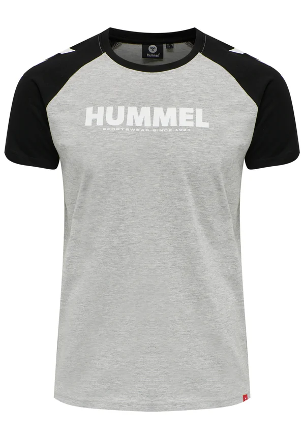 BLOCKED - T-Shirt print - grey melange