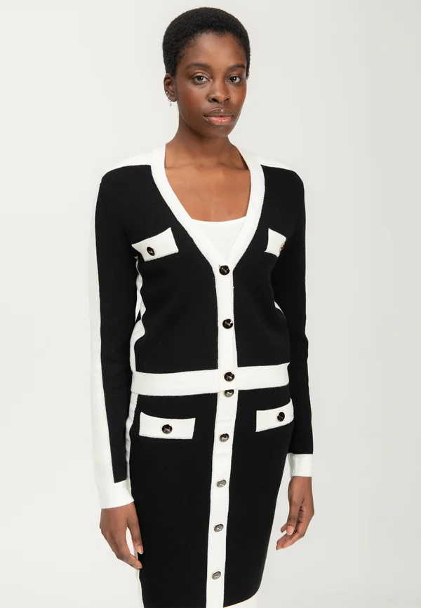 BLOCKING  - Strickjacke - black