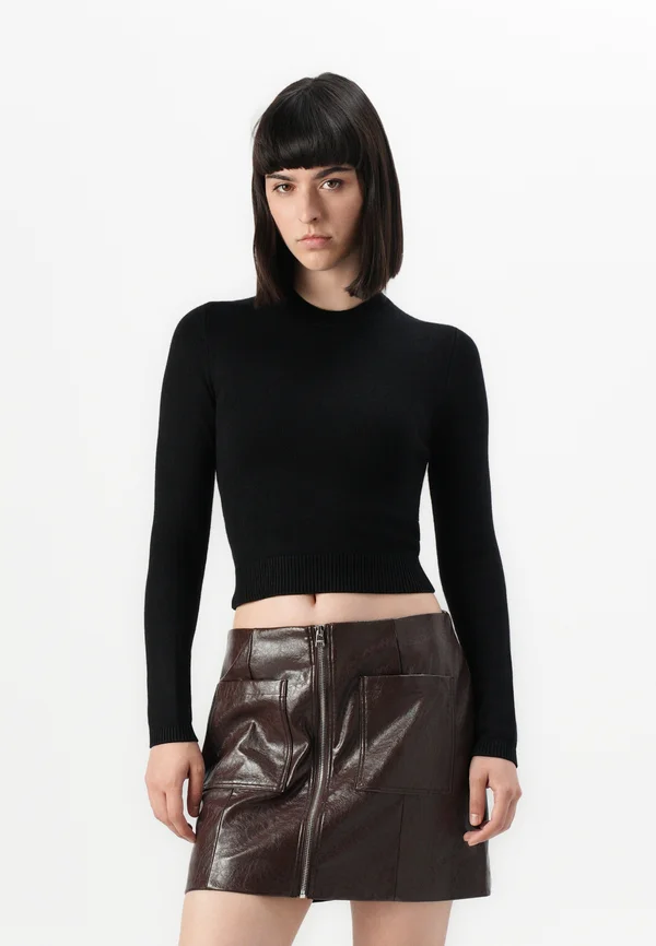 BLOG - Strickpullover - black