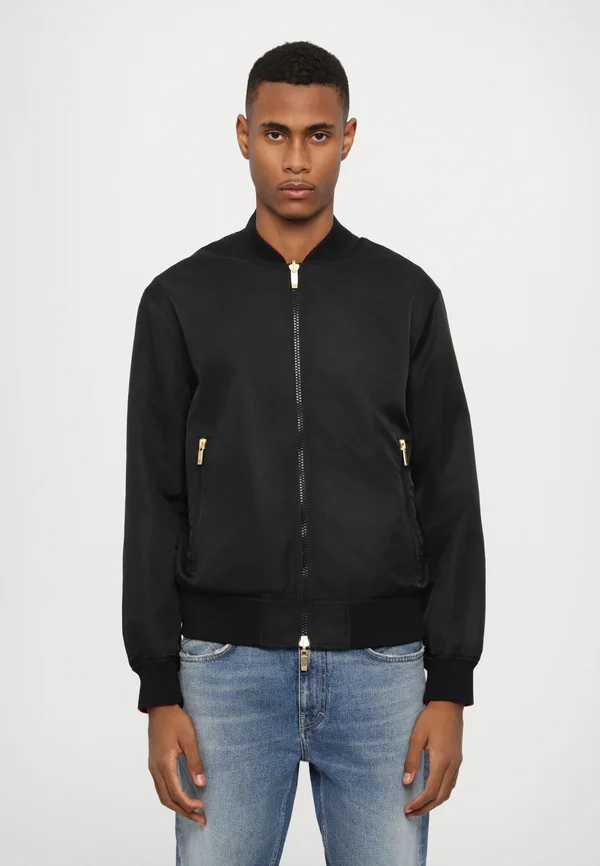 BLOUSON JACKET - Bomberjacke - black/chili pepper
