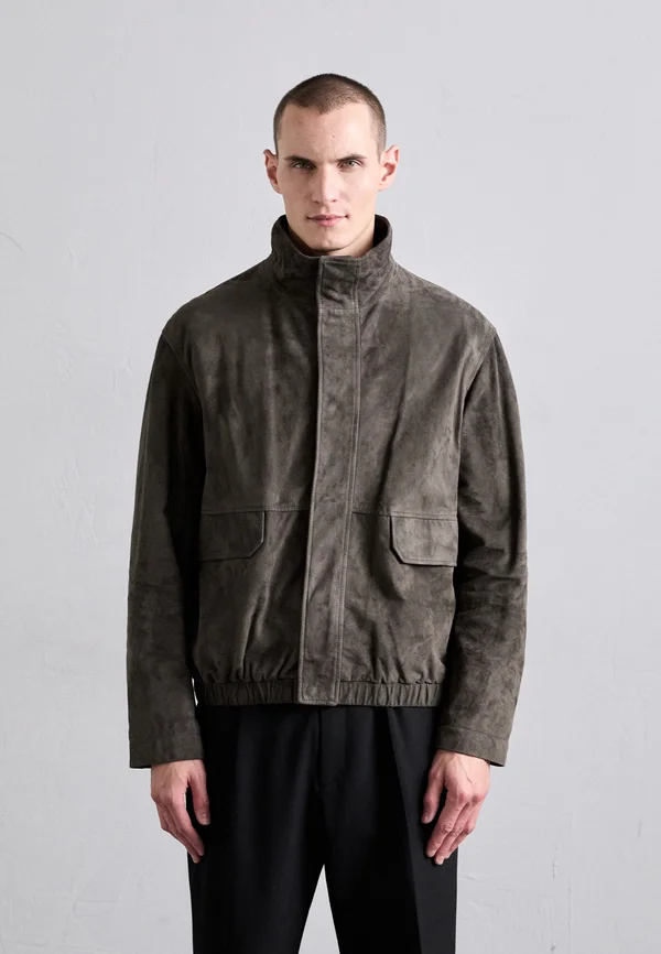 BLOUSON JACKET - Lederjacke - beluga