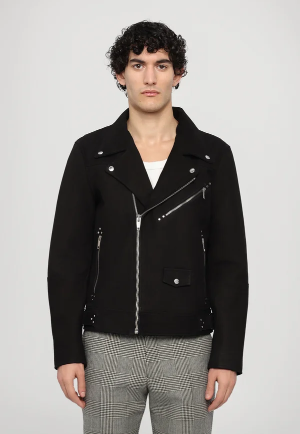 BLOUSON  - Lederjacke - black