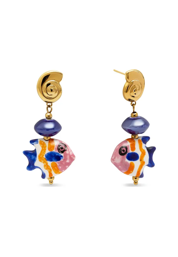 Blue Fish - Ohrringe - gold-coloured