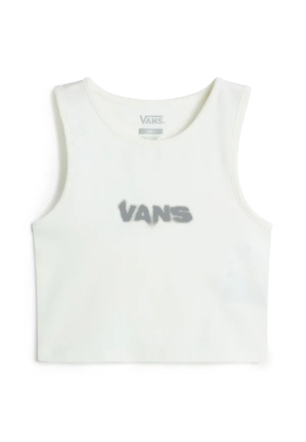 BLUR FITTED CROP TANK - Top - marshmallow