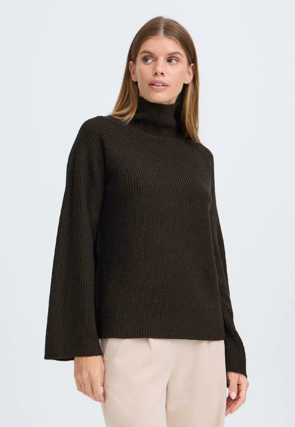 BMMNELLY TURTLENECK - Strickpullover - meteorite