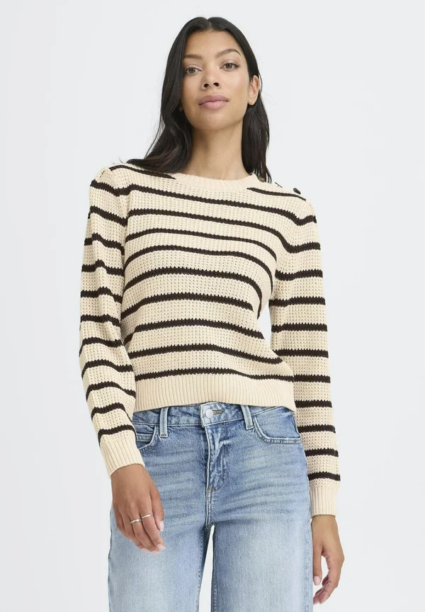 BMMNIRA ONECK - Strickpullover - black mix