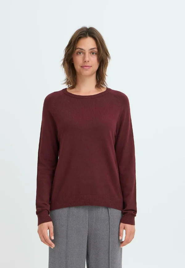 BMMNORA RAGLAN - Strickpullover - port royale