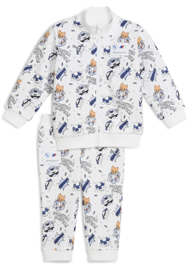 BMW MOTORSPORT JOGGING-SET MIT ALLOVER-PRINT - Trainingsanzug - white aop
