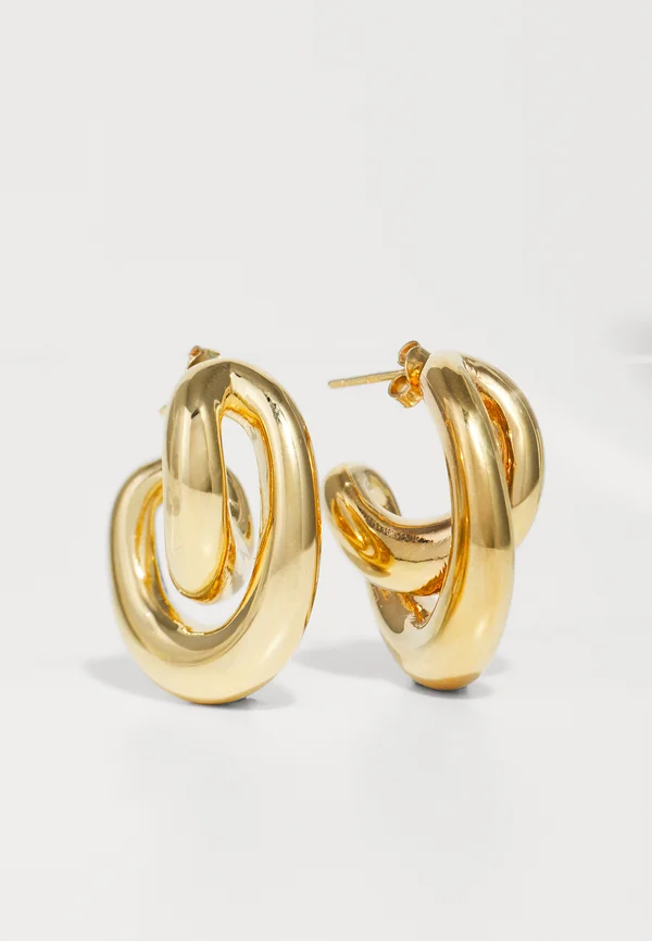 BO INITIAL BLOW - Ohrringe - gold-coloured