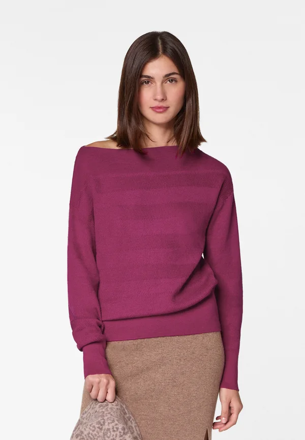 BOAT NECK  - Strickpullover - fuchsia