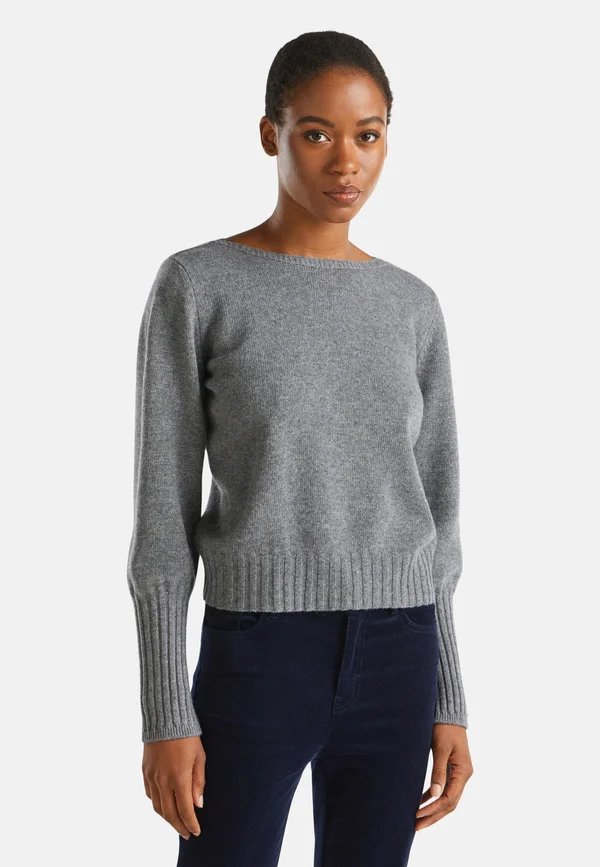 BOAT NECK  - Strickpullover - grey
