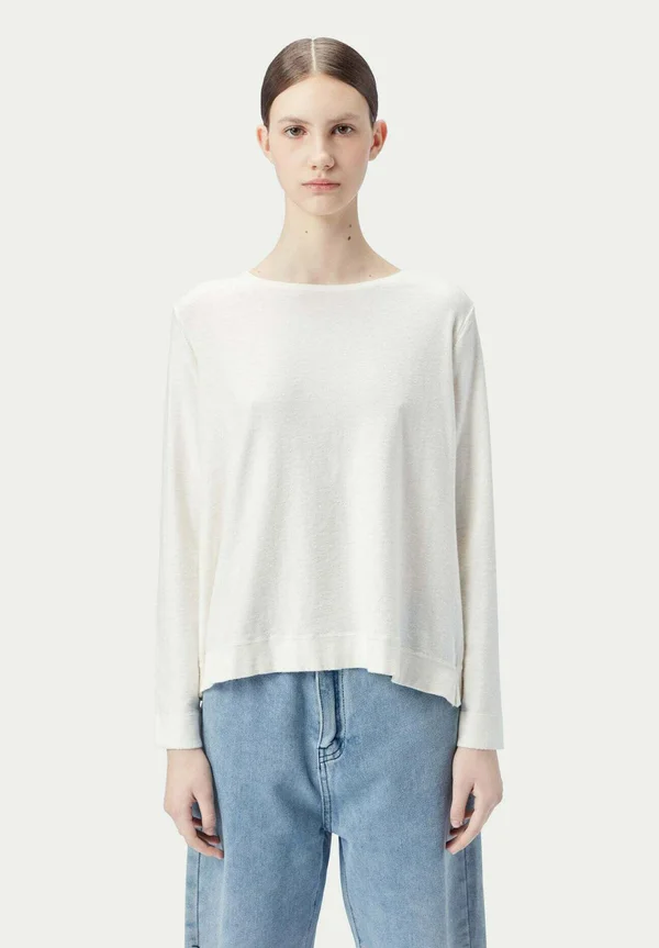 BOATNECK - Strickpullover - white