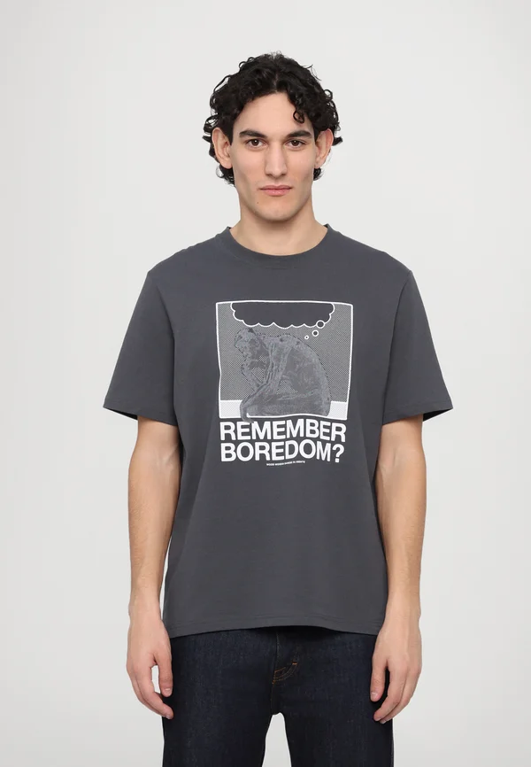 BOBBY PENSEUR - T-Shirt print - dark grey