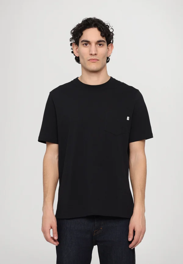 BOBBY POCKET - T-Shirt basic - black