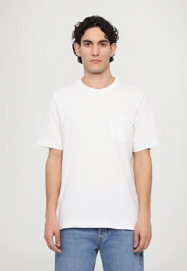 BOBBY POCKET - T-Shirt basic - white