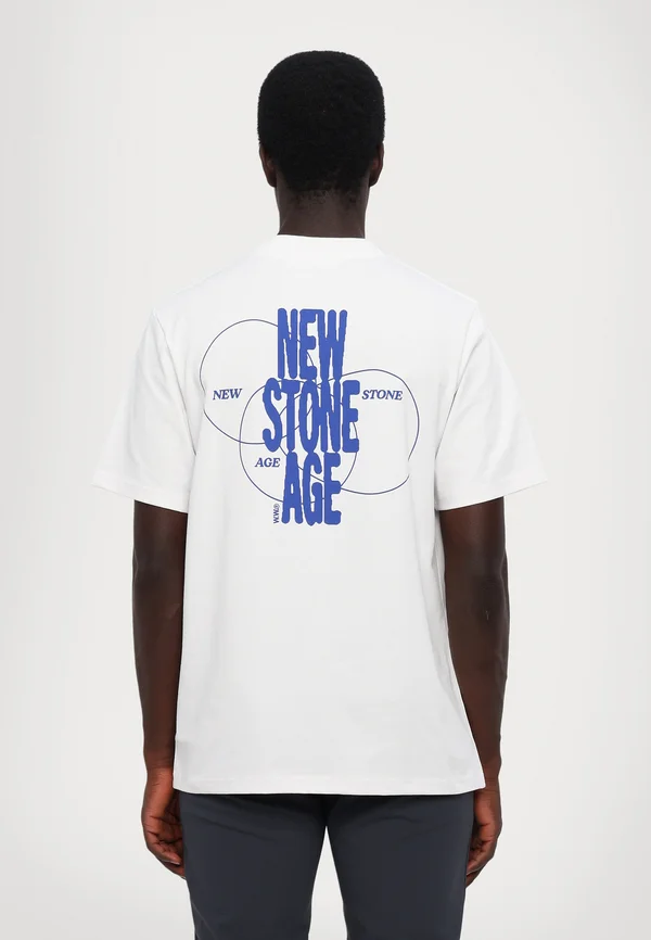 BOBBY STONE AGE  - T-Shirt print - white