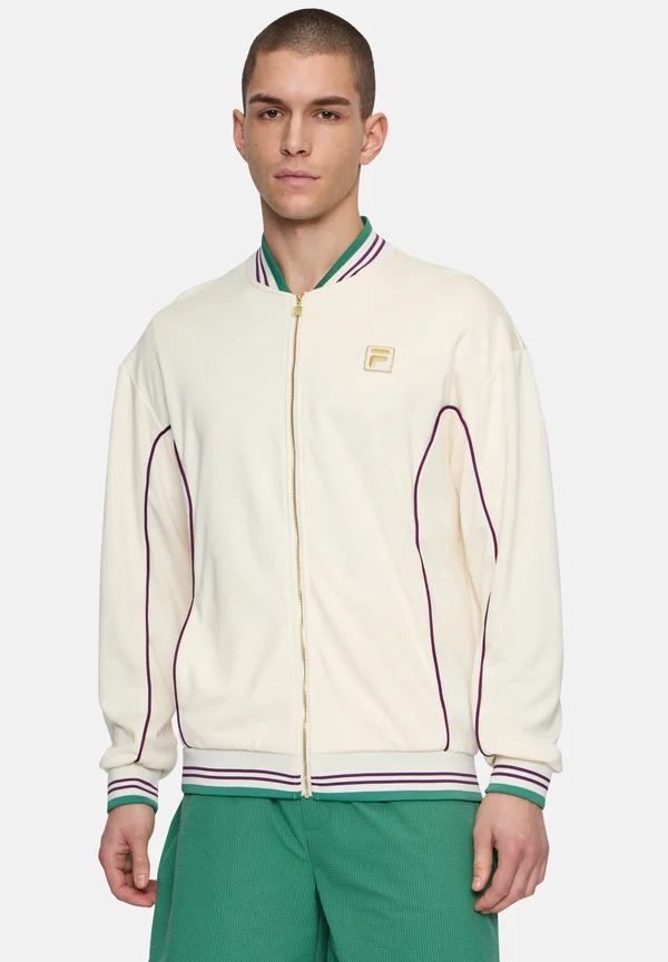 Bomberjacke - antique white f box monogram aop