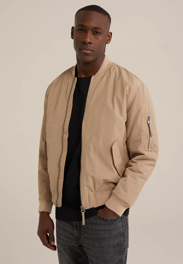 Bomberjacke - beige