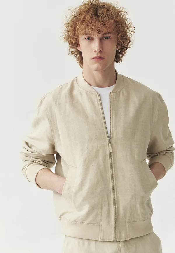 Bomberjacke - beige