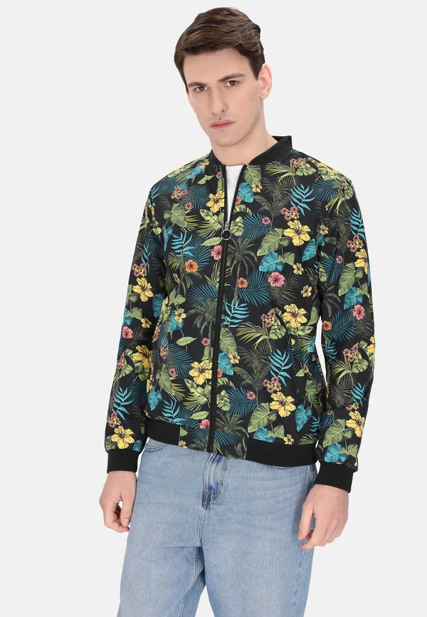 Bomberjacke - black multicolor
