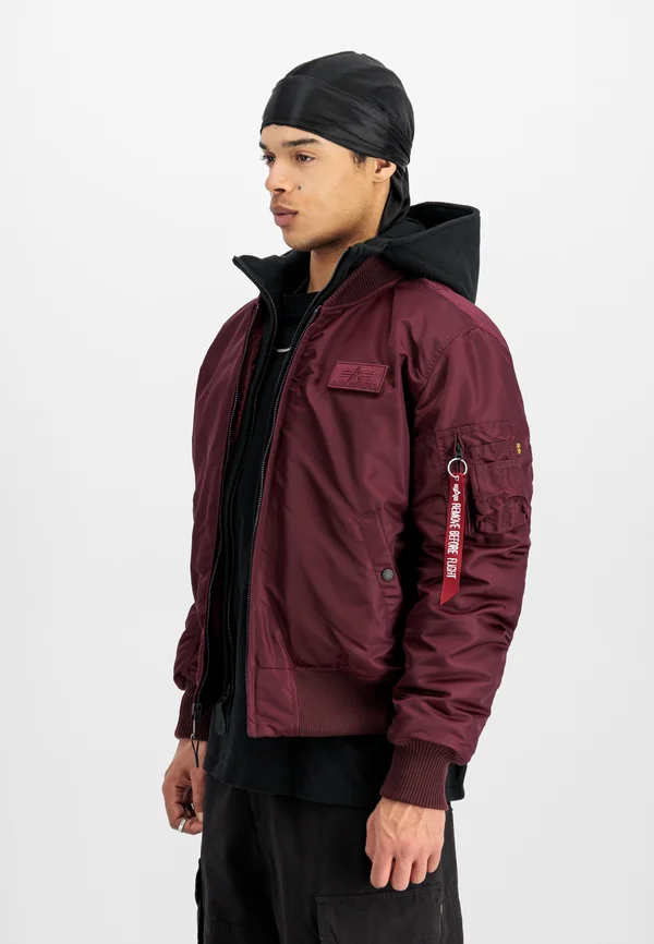 Bomberjacke - dark cherry