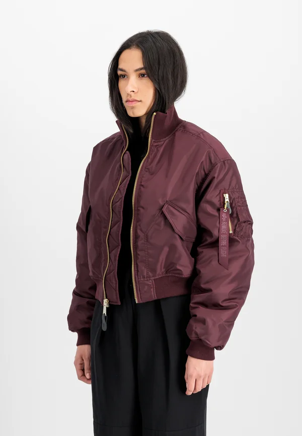 Bomberjacke - dark cherry