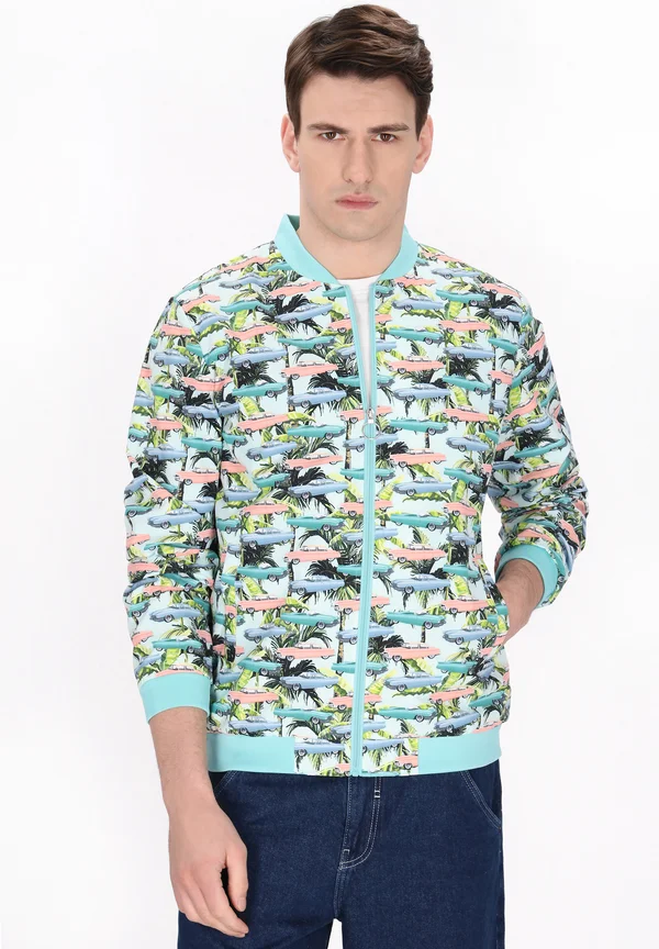 Bomberjacke - light blue multicolor