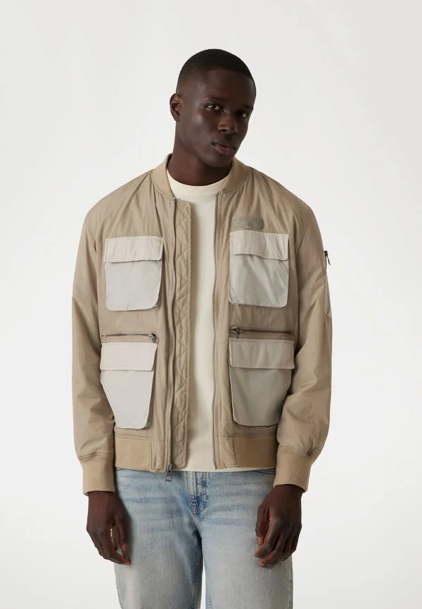 Bomberjacke - mehrfarbig beige